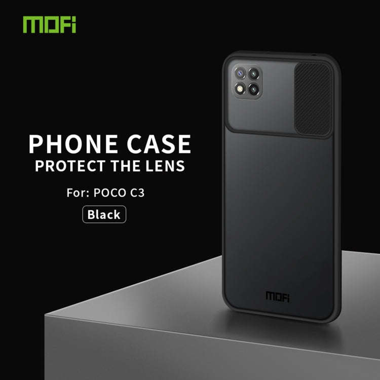 For Xiaomi Poco C3 MOFI Xing Dun Series Translucent Frosted PC + TPU Privacy Anti-glare Shockproof All-inclusive Protective Case(Black) - free shipping - PMC TechLife - Order now!