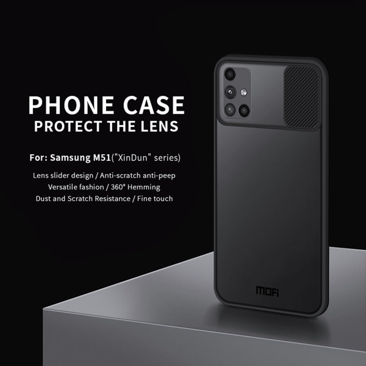For Samsung Galaxy M51 MOFI Xing Dun Series Translucent Frosted PC + TPU Privacy Anti-glare Shockproof All-inclusive Protective Case(Green) - Galaxy Phone Cases by MOFI | Online Shopping South Africa | PMC TechLife | Buy Now Pay Later Mobicred