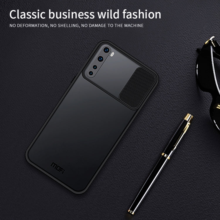 For OnePlus Nord MOFI Xing Dun Series Translucent Frosted PC + TPU Privacy Anti-glare Shockproof All-inclusive Protective Case(Green) - OnePlus Cases by MOFI | Online Shopping South Africa | PMC TechLife | Buy Now Pay Later Mobicred