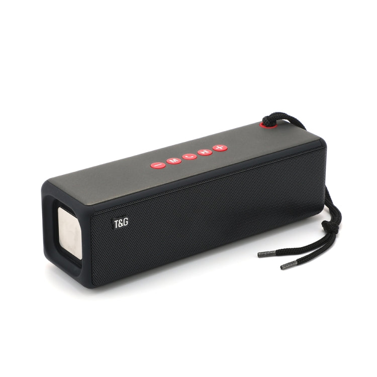 T&G TG271 TWS Subwoofer Bluetooth Speaker With Braided Rope, Support USB/AUX/TF Card/FM(Black) - free shipping - PMC Jewellery - Order now!