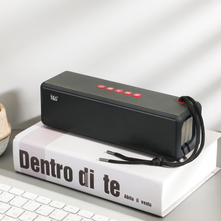 T&G TG271 TWS Subwoofer Bluetooth Speaker With Braided Rope, Support USB/AUX/TF Card/FM(Black) - free shipping - PMC Jewellery - Order now!