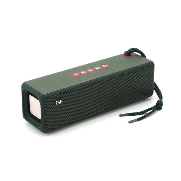 T&G TG271 TWS Subwoofer Bluetooth Speaker With Braided Rope, Support USB/AUX/TF Card/FM(Green) - free shipping - PMC Jewellery - Order now!