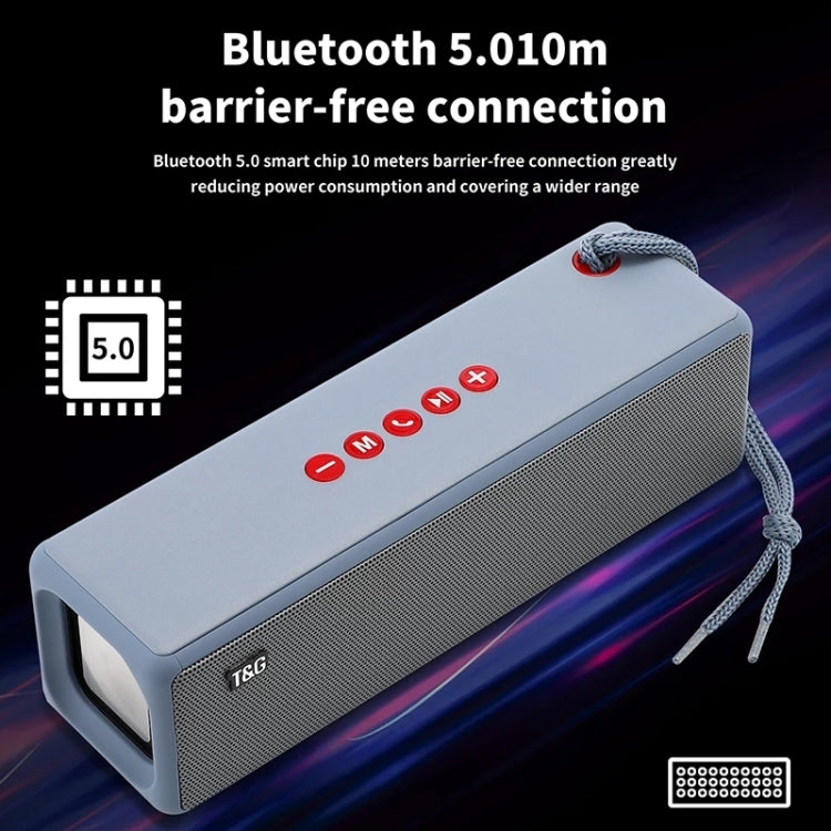 T&G TG271 TWS Subwoofer Bluetooth Speaker With Braided Rope, Support USB/AUX/TF Card/FM(Black) - free shipping - PMC Jewellery - Order now!
