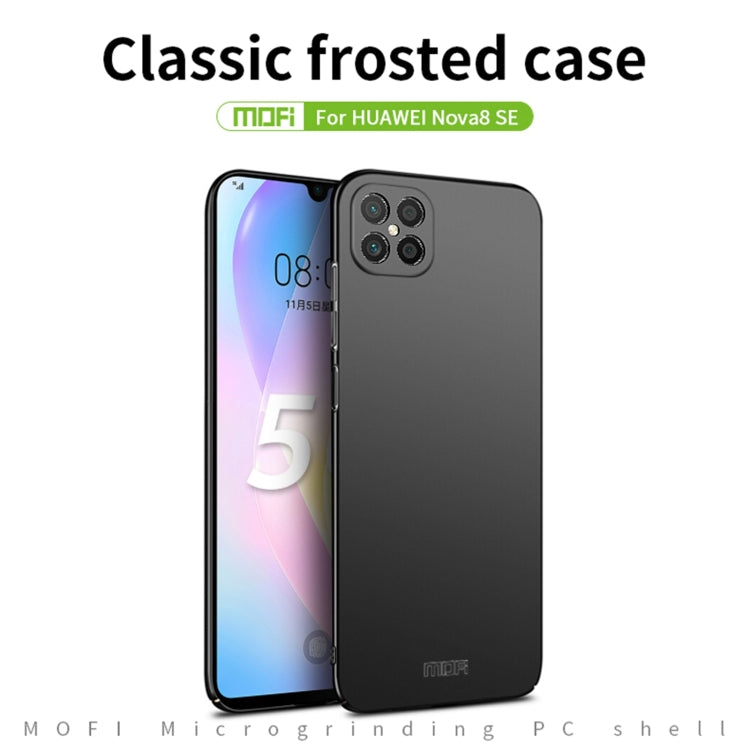 For Huawei nova 8 SE MOFI Frosted PC Ultra-thin Hard Case (Black) - free shipping - PMC TechLife - Order now!