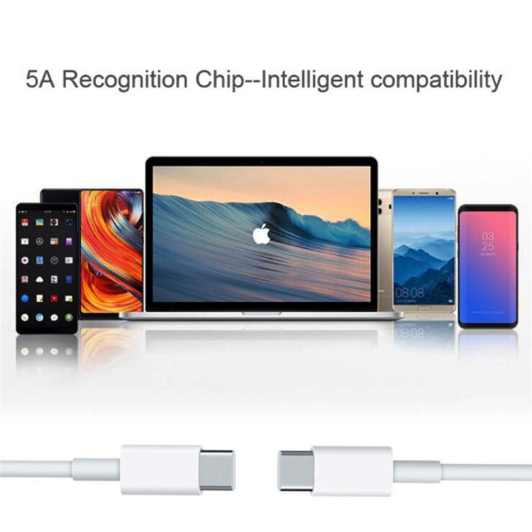 PD65W-A9 PD 65W Dual Dort USB-C / Type-C + Dual USB Charger with 5A USB-C / Type-C to USB-C / Type-C Fast Charging Cable for Apple MacBook Series EU Plug - Cable & Adapter by PMC Jewellery | Online Shopping South Africa | PMC Jewellery | Buy Now Pay Later Mobicred