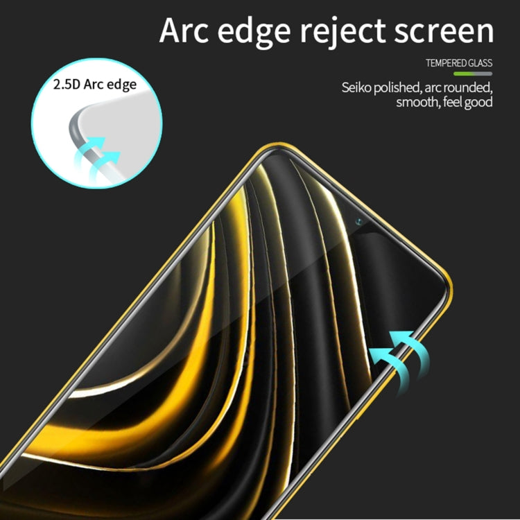 For Xiaomi Poco M3 MOFI 9H 2.5D Full Screen Tempered Glass Film(Black) -  by MOFI | Online Shopping South Africa | PMC TechLife