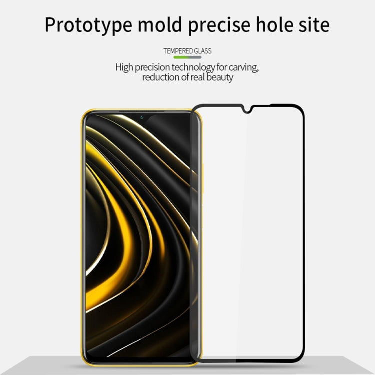 For Xiaomi Poco M3 MOFI 9H 2.5D Full Screen Tempered Glass Film(Black) -  by MOFI | Online Shopping South Africa | PMC TechLife