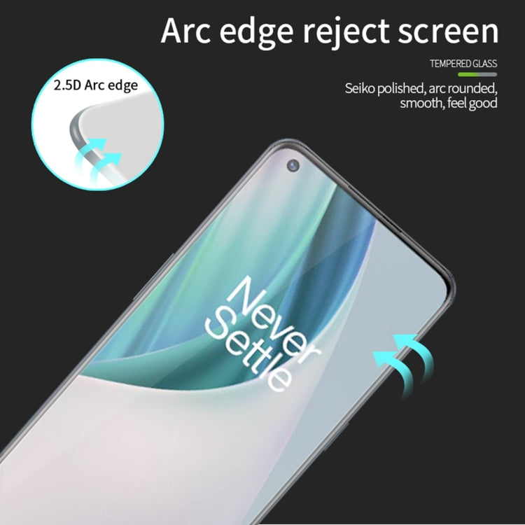 For OnePlus Nord N10 MOFI 9H 2.5D Full Screen Tempered Glass Film(Black) - OnePlus Tempered Glass by MOFI | Online Shopping South Africa | PMC TechLife | Buy Now Pay Later Mobicred