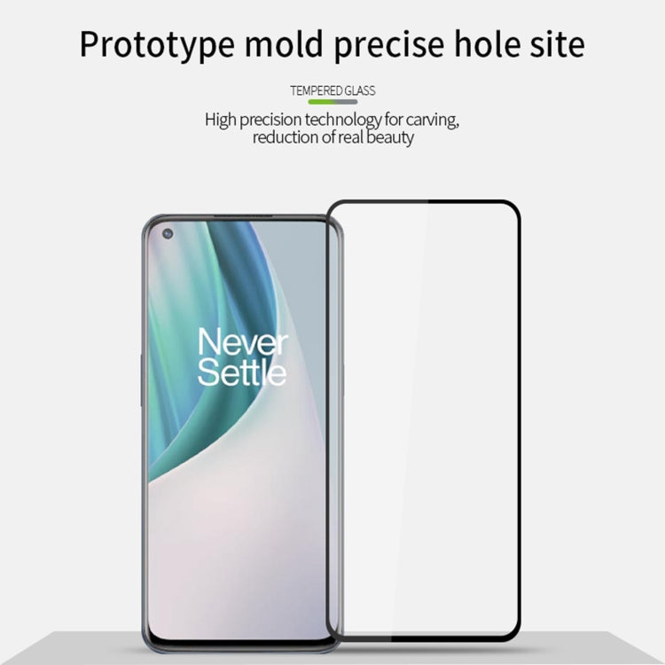 For OnePlus Nord N10 MOFI 9H 2.5D Full Screen Tempered Glass Film(Black) - OnePlus Tempered Glass by MOFI | Online Shopping South Africa | PMC TechLife | Buy Now Pay Later Mobicred