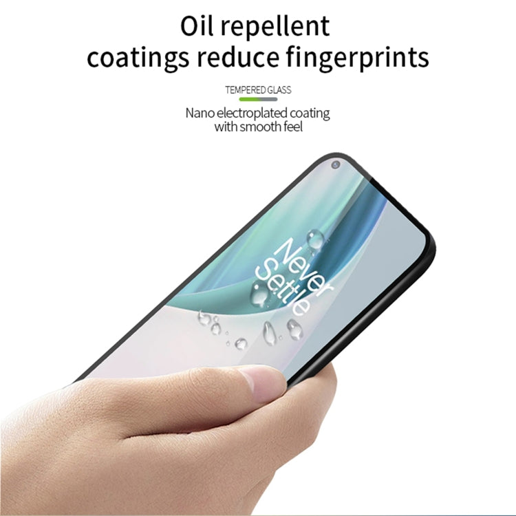 For OnePlus Nord N10 MOFI 9H 2.5D Full Screen Tempered Glass Film(Black) - OnePlus Tempered Glass by MOFI | Online Shopping South Africa | PMC TechLife | Buy Now Pay Later Mobicred