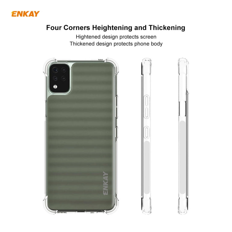 For LG K42 Hat-Prince ENKAY Clear TPU Shockproof Case Soft Anti-slip Cover - free shipping - PMC Jewellery - Order now!