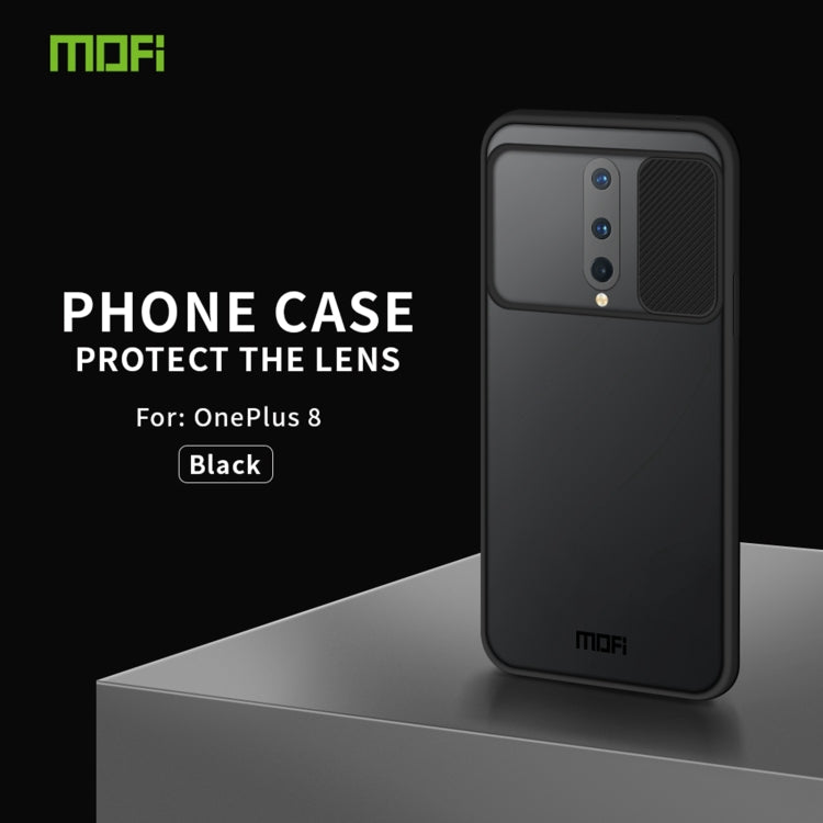 For OnePlus 8 MOFI Xing Dun Series Translucent Frosted PC + TPU Privacy Anti-glare Shockproof All-inclusive Protective Case(Black) - OnePlus Cases by MOFI | Online Shopping South Africa | PMC TechLife