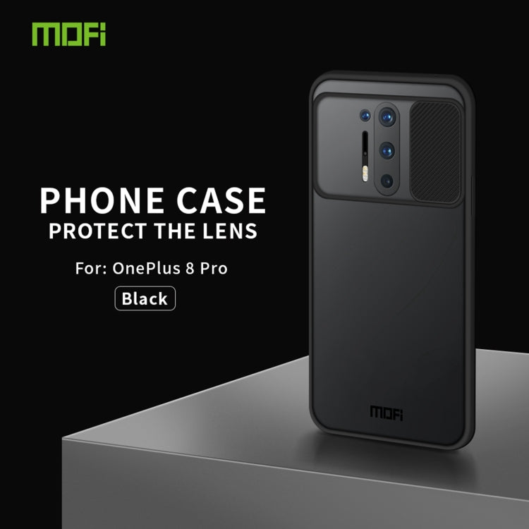 For OnePlus 8 Pro MOFI Xing Dun Series Translucent Frosted PC + TPU Privacy Anti-glare Shockproof All-inclusive Protective Case(Black) - OnePlus Cases by MOFI | Online Shopping South Africa | PMC TechLife