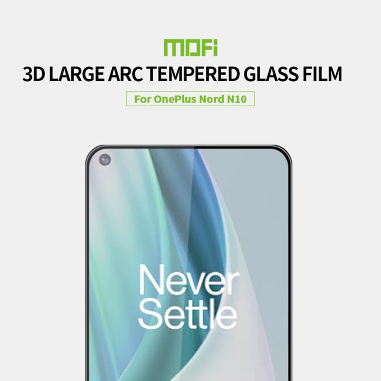 For OnePlus Nord N10 5G MOFI 9H 3D Explosion-proof Curved Screen Tempered Glass Film - OnePlus Tempered Glass by MOFI | Online Shopping South Africa | PMC TechLife | Buy Now Pay Later Mobicred