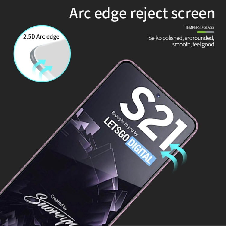 For Samsung Galaxy S21 5G MOFI 9H 2.5D Full Screen Tempered Glass Film(Black) - Galaxy Tempered Glass by MOFI | Online Shopping South Africa | PMC TechLife | Buy Now Pay Later Mobicred