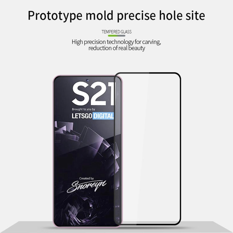 For Samsung Galaxy S21 5G MOFI 9H 2.5D Full Screen Tempered Glass Film(Black) - Galaxy Tempered Glass by MOFI | Online Shopping South Africa | PMC TechLife | Buy Now Pay Later Mobicred