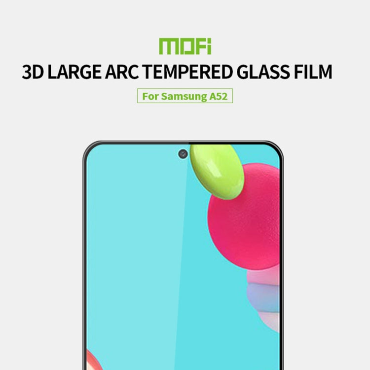 For Samsung Galaxy A52 5G / 4G MOFI 9H 3D Explosion-proof Curved Screen Tempered Glass Film - Galaxy Tempered Glass by MOFI | Online Shopping South Africa | PMC TechLife
