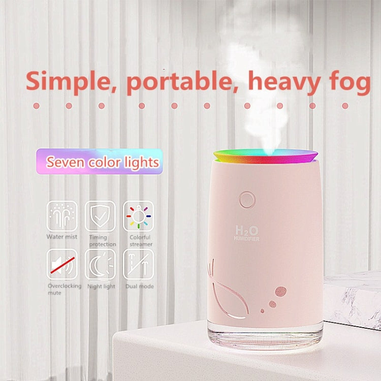 Concise Fish Pattern Mini Home Mute Bedroom Student Dormitory Office Portable USB Wireless Durable Humidifier(Red) - free shipping - PMC TechLife - Order now!