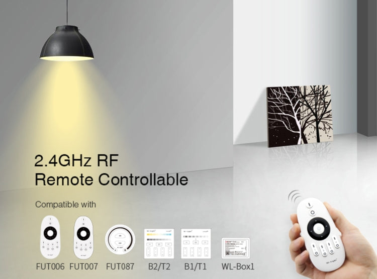 FUT019 9W Dual White LED Bulb 2.4GHZ RF Controllable Wifi Enabled CCT Adjustable Brightness Dimming E26/E27 - Smart Light Bulbs by PMC TechLife | Online Shopping South Africa | PMC TechLife | Buy Now Pay Later Mobicred