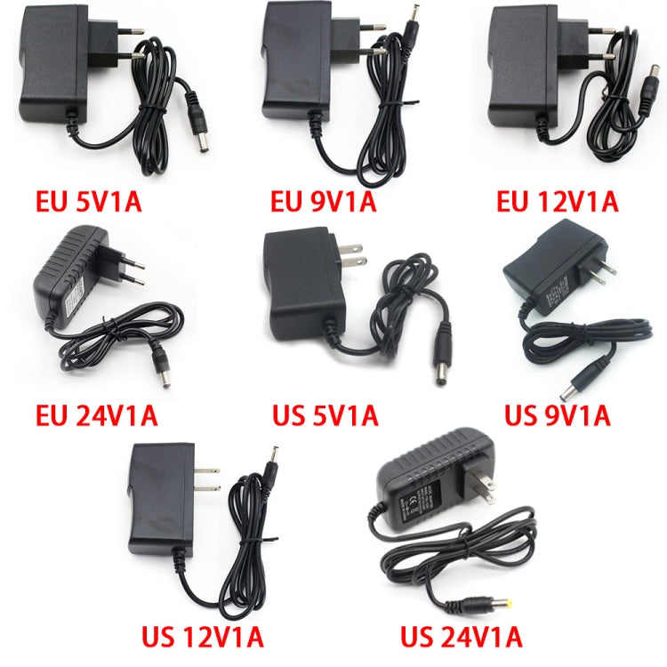 100-240V AC to DC Power Charger Adapter 5V 9V 12V 24V 1A 5.5mmx2.1mm (5V 1A US Plug) - Power Supplies by PMC TechLife | Online Shopping South Africa | PMC TechLife