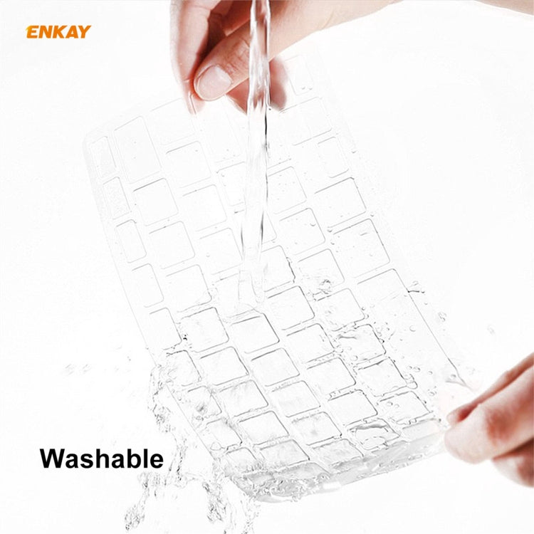 ENKAY 3 in 1 Crystal Laptop Protective Case + EU Version TPU Keyboard Film + Anti-dust Plugs Set for MacBook Pro 13.3 inch A1706 / A1989 / A2159 (with Touch Bar)(Pink) - free shipping - PMC Jewellery - Order now!