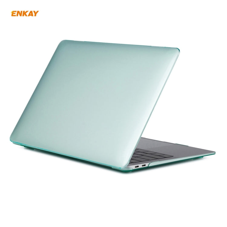 ENKAY 3 in 1 Crystal Laptop Protective Case + US Version TPU Keyboard Film + Anti-dust Plugs Set for MacBook Air 13.3 inch A1932 (2018)(Green) - free shipping - PMC Jewellery - Order now!