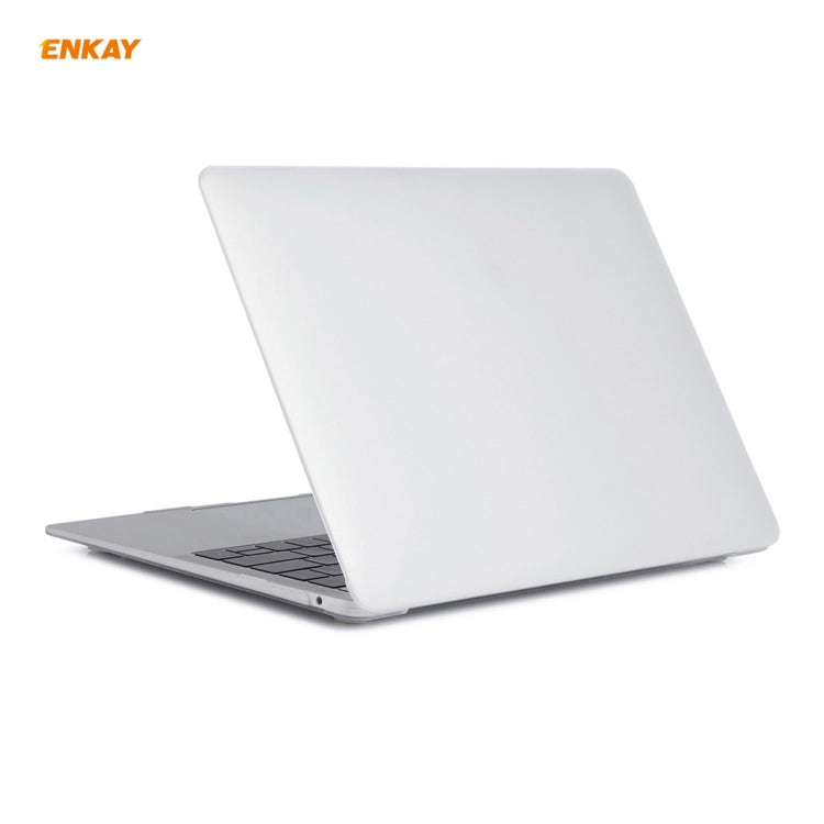 ENKAY 3 in 1 Matte Laptop Protective Case + EU Version TPU Keyboard Film + Anti-dust Plugs Set for MacBook Air 13.3 inch A2179 & A2337 (2020)(White) - free shipping - PMC Jewellery - Order now!