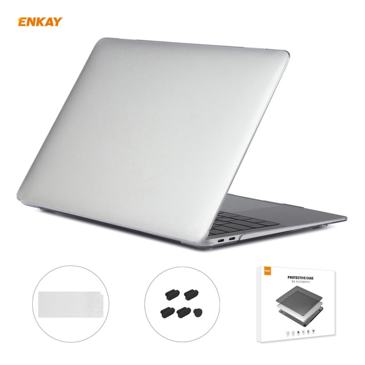 For MacBook Air 13.3 inch A2179 & A2337 2020 ENKAY 3 in 1 Crystal Laptop Protective Case + US Version TPU Keyboard Film + Anti-dust Plugs Set(Transparent) - free shipping - PMC Jewellery - Order now!
