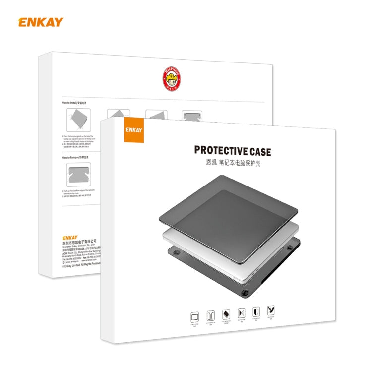 ENKAY 3 in 1 Matte Laptop Protective Case + US Version TPU Keyboard Film + Anti-dust Plugs Set for MacBook Pro 16 inch A2141 (with Touch Bar)(Cyan) - free shipping - PMC Jewellery - Order now!