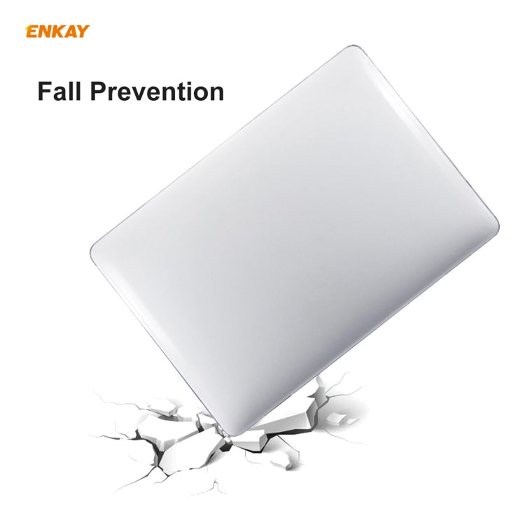 ENKAY 3 in 1 Crystal Laptop Protective Case + EU Version TPU Keyboard Film + Anti-dust Plugs Set for MacBook Pro 16 inch A2141 (with Touch Bar)(Dark Blue) - free shipping - PMC Jewellery - Order now!