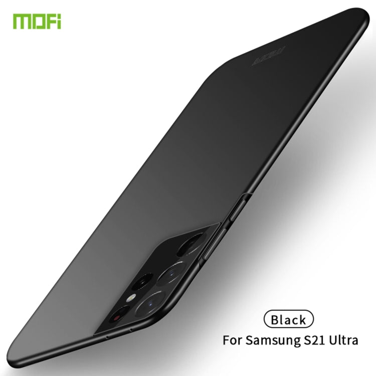 For Samsung Galaxy S21 Ultra 5G MOFI Frosted PC Ultra-thin Hard Case(Black) - Galaxy S21 Ultra 5G Cases by MOFI | Online Shopping South Africa | PMC TechLife