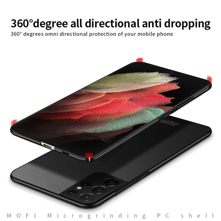 For Samsung Galaxy S21 Ultra 5G MOFI Frosted PC Ultra-thin Hard Case(Black) - Galaxy S21 Ultra 5G Cases by MOFI | Online Shopping South Africa | PMC TechLife