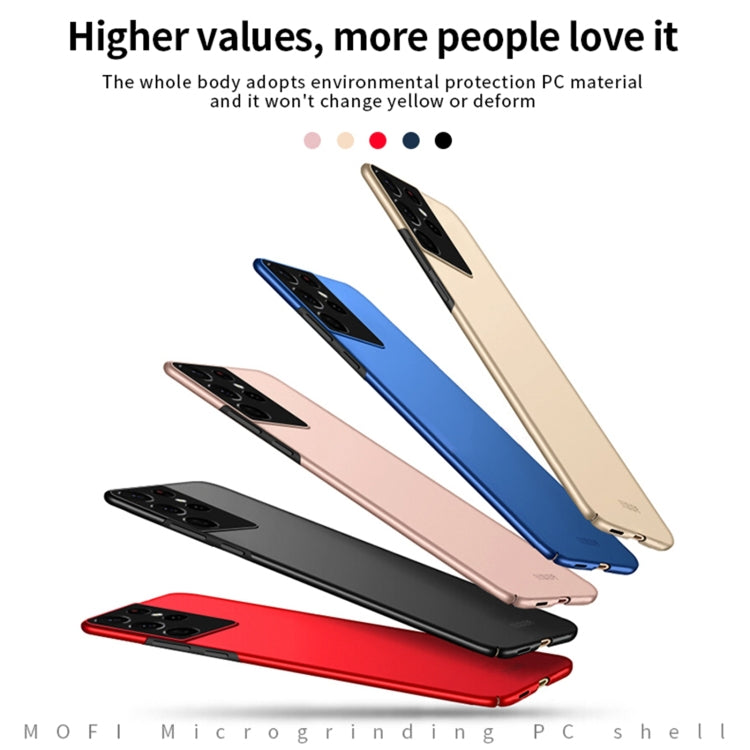 For Samsung Galaxy S21 Ultra 5G MOFI Frosted PC Ultra-thin Hard Case(Red) - Galaxy S21 Ultra 5G Cases by MOFI | Online Shopping South Africa | PMC TechLife | Buy Now Pay Later Mobicred