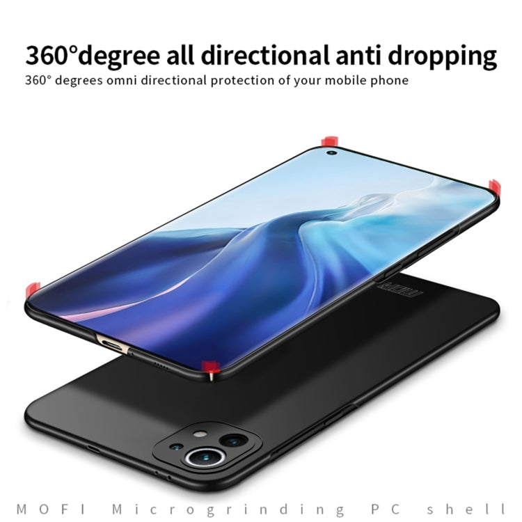 For Xiaomi Mi 11 MOFI Frosted PC Ultra-thin Hard Case(Black) - Xiaomi Cases by MOFI | Online Shopping South Africa | PMC TechLife
