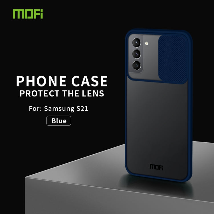 For Samsung Galaxy S21 5G MOFI Xing Dun Series Translucent Frosted PC + TPU Privacy Anti-glare Shockproof All-inclusive Protective Case(Blue) - free shipping - PMC TechLife - Order now!