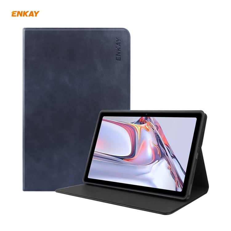 For Samsung Galaxy Tab A7 10.4 T500 / T505 2020 / 2022 ENKAY Cow Texture TPU Leather Smart Case(Dark Blue) - free shipping - PMc TechLife - Order now!