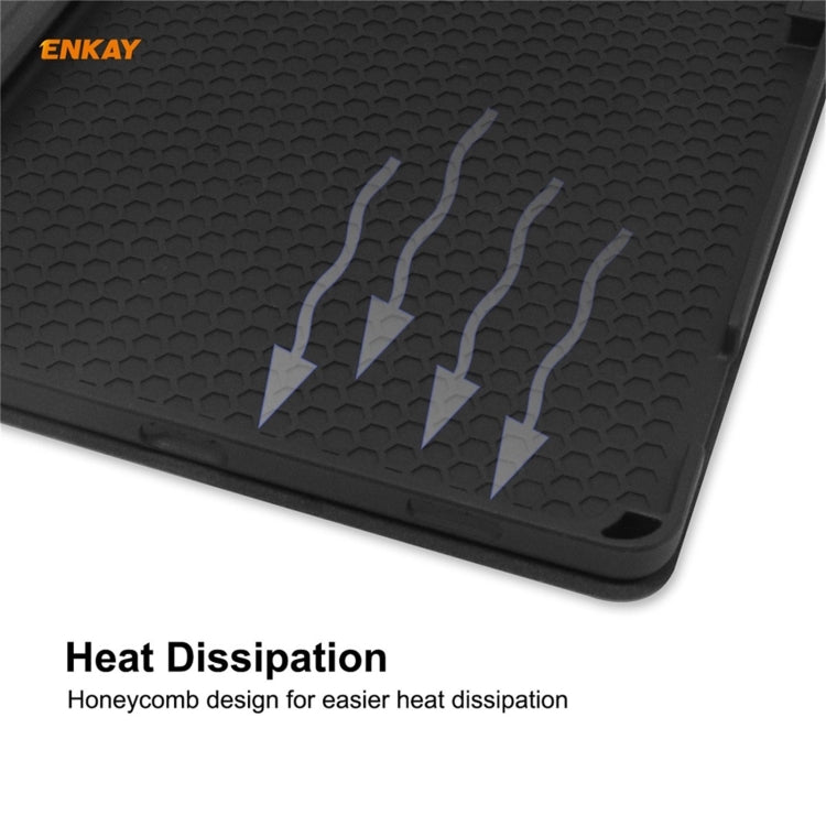 For Samsung Galaxy Tab A7 10.4 T500 / T505 2020 / 2022 ENKAY Cow Texture TPU Leather Smart Case(Grey) - free shipping - PMc TechLife - Order now!