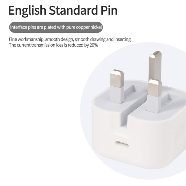 A2344 20W PD 3.0 Type-C / USB-C Folding Travel Charger + USB-C / Type-C to 8 Pin Fast Charging Data Cable Set, UK Plug, Length: 1m - free shipping - PMC Jewellery - Order now!