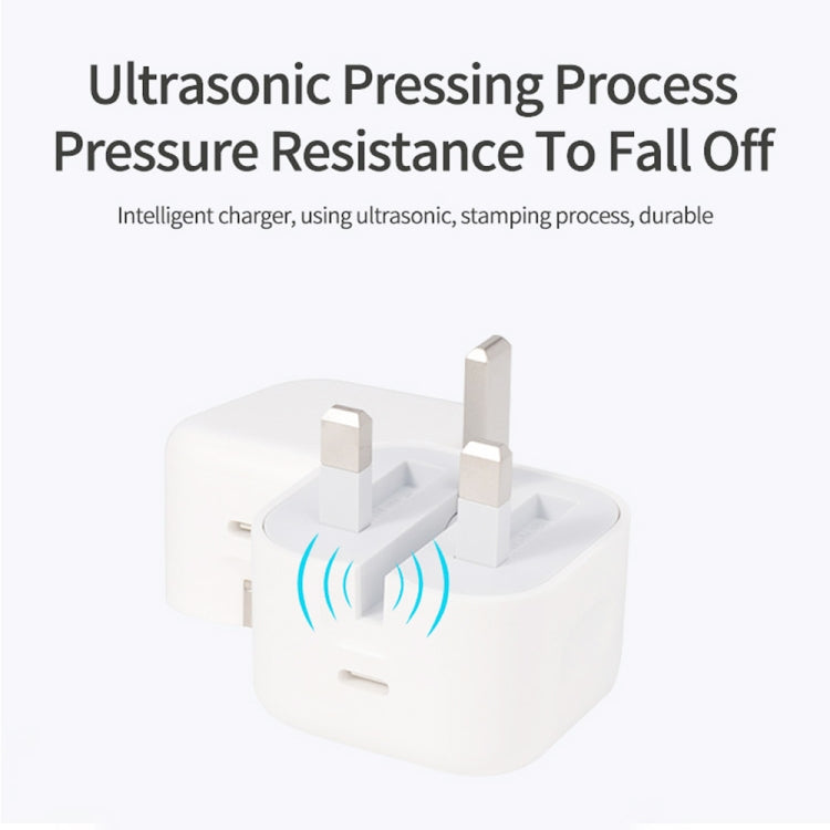 A2344 20W PD 3.0 Type-C / USB-C Folding Travel Charger + USB-C / Type-C to 8 Pin Fast Charging Data Cable Set, UK Plug, Length: 1m - free shipping - PMC Jewellery - Order now!