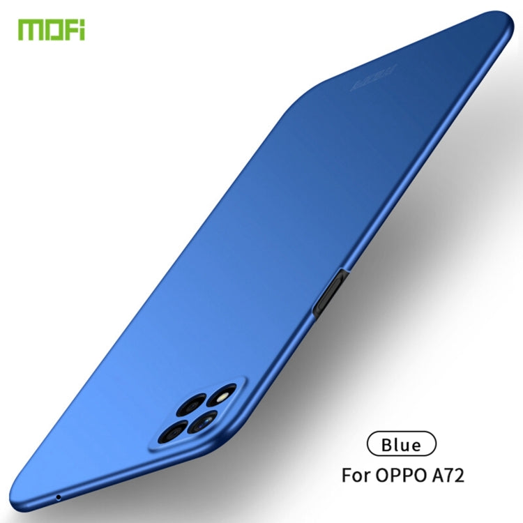 For OPPO A72 MOFI Frosted PC Ultra-thin Hard Case(Blue) - free shipping - PMC TechLife - Order now!