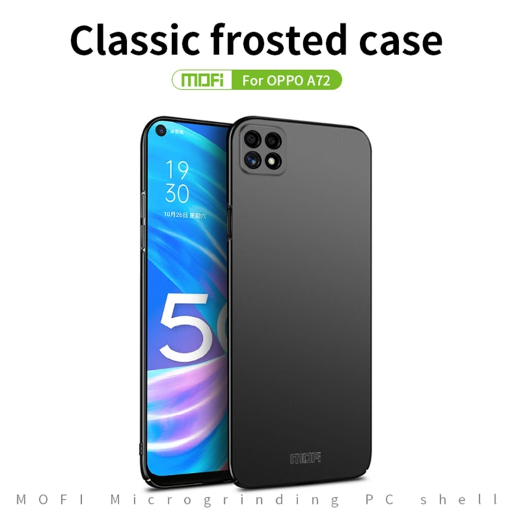 For OPPO A72 MOFI Frosted PC Ultra-thin Hard Case(Gold) - OPPO Cases by MOFI | Online Shopping South Africa | PMC TechLife | Buy Now Pay Later Mobicred