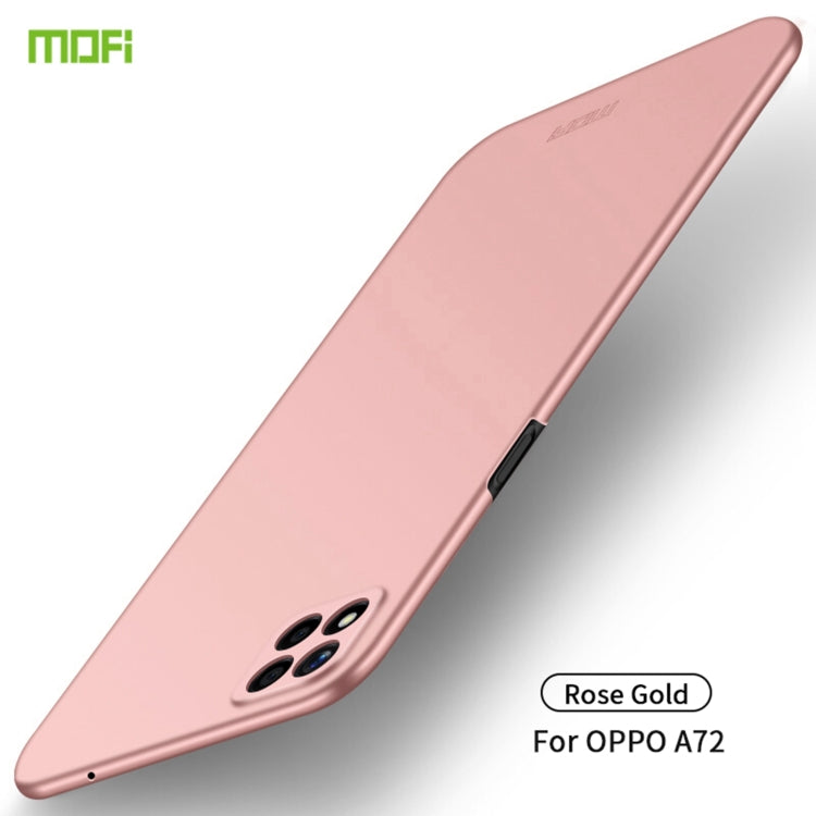 For OPPO A72 MOFI Frosted PC Ultra-thin Hard Case(Rose Gold) - free shipping - PMC TechLife - Order now!