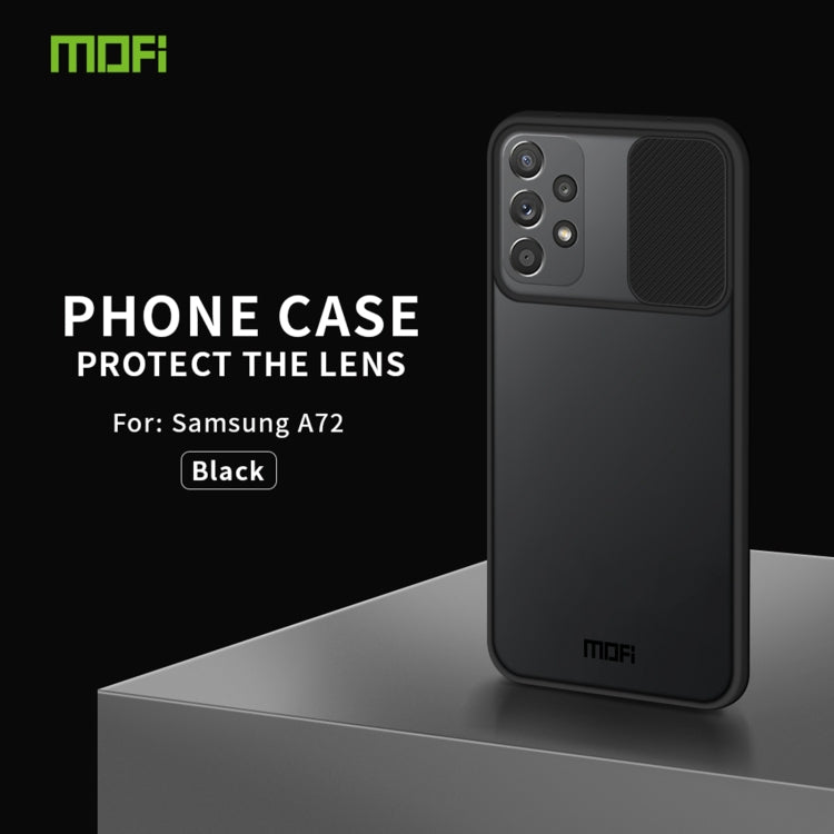 For Samsung Galaxy A72 5G / 4G MOFI Xing Dun Series Translucent Frosted PC + TPU Privacy Anti-glare Shockproof All-inclusive Protective Case(Black) - Galaxy Phone Cases by MOFI | Online Shopping South Africa | PMC TechLife