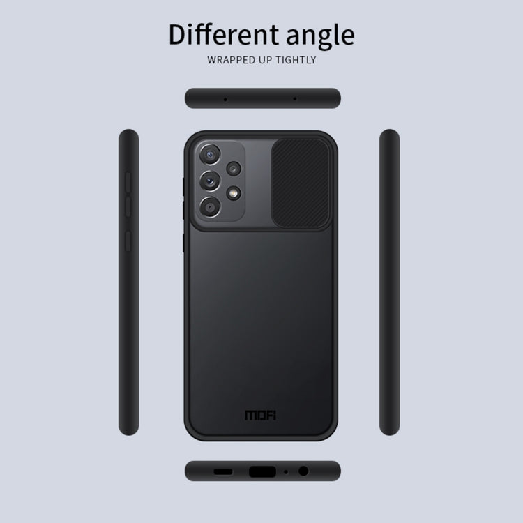 For Samsung Galaxy A72 5G / 4G MOFI Xing Dun Series Translucent Frosted PC + TPU Privacy Anti-glare Shockproof All-inclusive Protective Case(Black) - Galaxy Phone Cases by MOFI | Online Shopping South Africa | PMC TechLife
