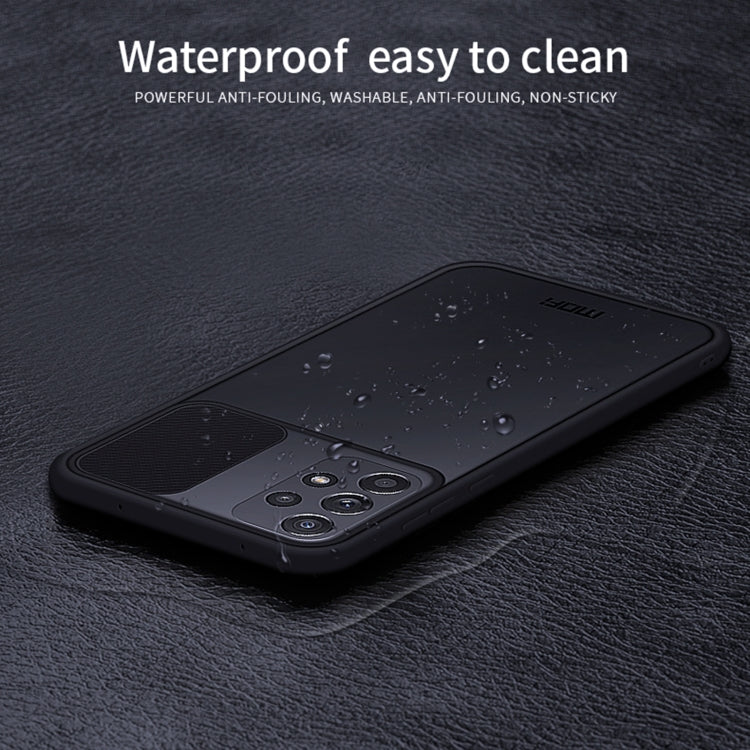 For Samsung Galaxy A72 5G / 4G MOFI Xing Dun Series Translucent Frosted PC + TPU Privacy Anti-glare Shockproof All-inclusive Protective Case(Blue) - Galaxy Phone Cases by MOFI | Online Shopping South Africa | PMC TechLife