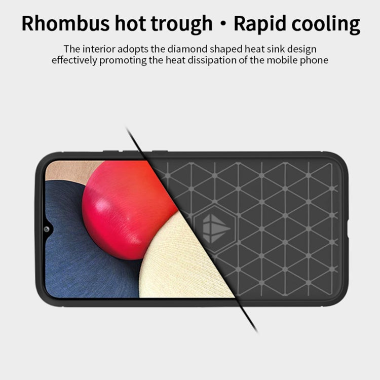 For Samsung Galaxy A02s/M02s/F02s(EU Version) MOFI Gentleness Series Brushed Texture Carbon Fiber Soft TPU Case(Grey) - Galaxy Phone Cases by MOFI | Online Shopping South Africa | PMC TechLife