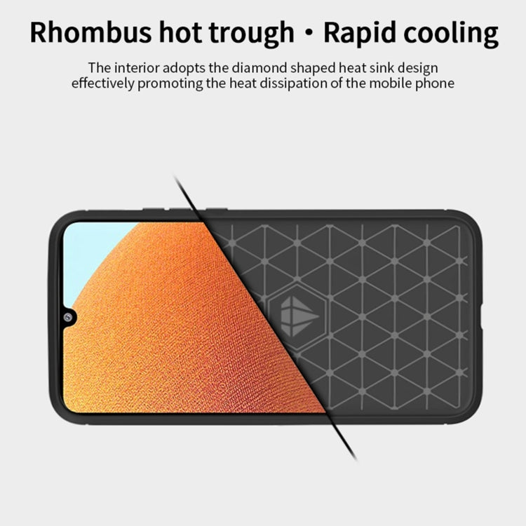 For Samsung Galaxy A32 4G(US Version) MOFI Gentleness Series Brushed Texture Carbon Fiber Soft TPU Case(Black) - Galaxy Phone Cases by MOFI | Online Shopping South Africa | PMC TechLife