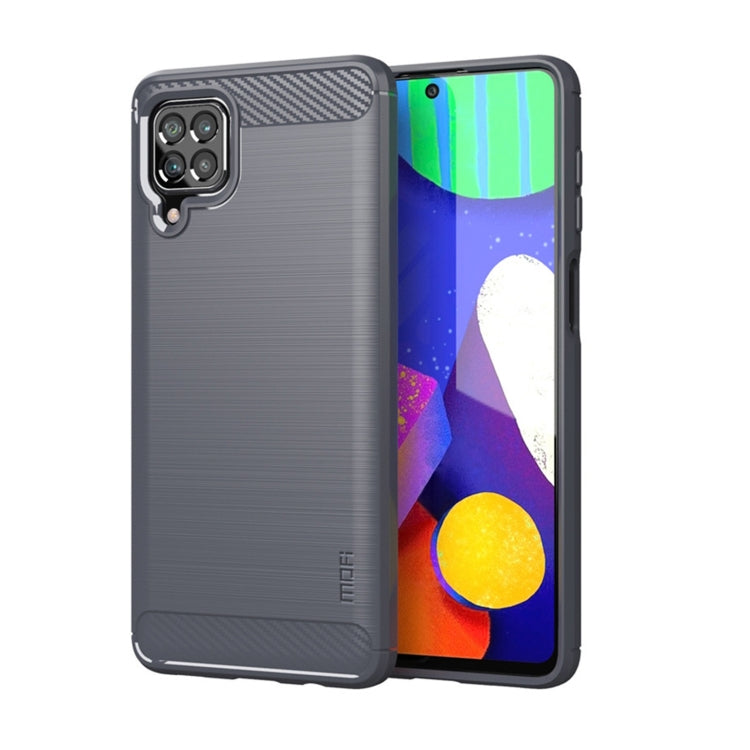For Samsung Galaxy F62 / M62 MOFI Gentleness Series Brushed Texture Carbon Fiber Soft TPU Case(Grey) - Galaxy Phone Cases by MOFI | Online Shopping South Africa | PMC TechLife