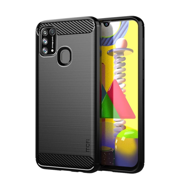 For Samsung Galaxy M31/ F41/ M21s/ M31 Prime MOFI Gentleness Series Brushed Texture Carbon Fiber Soft TPU Case(Black) - free shipping - PMC TechLife - Order now!