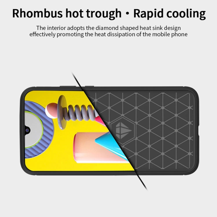 For Samsung Galaxy M31/ F41/ M21s/ M31 Prime MOFI Gentleness Series Brushed Texture Carbon Fiber Soft TPU Case(Black) - free shipping - PMC TechLife - Order now!